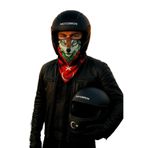 Motobros Türk Bayrağı Ve ile uyumlu Kurt Desenli Dikişsiz Dijital Baskı Baf Buff Bandana Boyunluk Tek Ebat