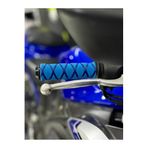 Motobros Universal Motosiklet Mavi ile uyumlu Kauçuk Elcik Kılıfı Motosiklet Elcik Sarmalı Tek Ebat