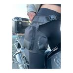 Motobros Yazısız Motosiklet Bacak Bel Çantası Deri Premium Bacak Çantası