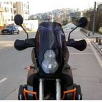 Motocam KTM 990 Adventure 2015-2018 Model 52 cm Siyah Renkli 4 mm Ön Cam
