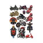 Motocu Sticker Set-5 13 Parça Telefon, Tablet, Defter, Laptop Sticker