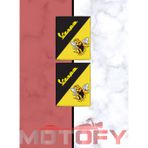 Motofy VESPA 3D DAMLA LOGO 2 Lİ STİCKER SARI