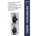 MOTOKIT Revertech Aura Lacivert - Neon / Yarım Parmak - Kaymaz Avuç İçi Motosiklet Eldiveni (Erkek)