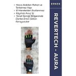Motokit Revertech Aura Lacivert - Neon / Yarım Parmak S - Kaymaz Avuç Içi Motosiklet Eldiveni (Erkek)