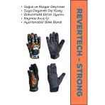 Motokıt Revertech Strong Monster / Su Ve Rüzgar Geçirmez Kışlık Motosiklet Eldiveni + Buff Hediyeli