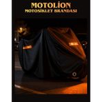 MotoLion Yamaha X-Max 400 Uyumlu Siyah Renk Reflektörlü Motosiklet Brandası,örtüsü - ÇANTA UYUMSUZ