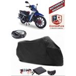 Motolux Africa Wolf Branda Siyah Arka Çanta Uyumlu(Topcase) Motosiket Brandası Motor Örtüsü Çadır Su Geçirmez Motosiklet Kılıfı Motor Brandası,lastikli,taşıma Torbalı