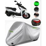 Motolux Rossi Rs 50 Arka Çanta Uyumlu Motosiklet Brandası Premium (Kilit Uyumlu)-Gri