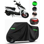 Motolux Rossi Rs 50 Arka Çanta Uyumlu Motosiklet Brandası Premium (Kilit Uyumlu)-Siyah