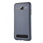 Motomo Samsung Galaxy E5 New Metal TPU Lacivert Arka Kapak