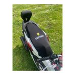 Motomodifiye Pcx Motosiklet Koltuk Kılıfı Ferrari Siyah Kaliteli Kumaş