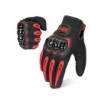 Motor Eldiveni Profesyonel Korumalı Dokunmatik Özelliği Unisex Motosiklet Eldiveni Nx-2 (XX-Large)