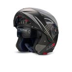 Motor Kask Çene Açılır Gözlüklü Ncr - 158 - Monster Siyah Monster Siyah