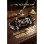 Motor Max 1:24 1955 Chrysler C300 Siyah Die-Cast Model Araba - Açılır Kapı, Kaput Ve Bagaj Vitrin