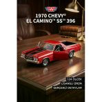 Motor Max 1:24 1970 Chevy El Camino Ss 396 Model Araba - Kırmızı Metal Diecast Koleksiyon Vitrin