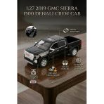 Motor Max 1:27 2019 Gmc Sierra 1500 Denali Crew Cab Siyah Lisanslı Diecast Metal Model Araba Vitrin