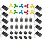 Motor Pervane Set 10 Lu (Motor Pervane 2Li Pil Yuvası On-Off Anahtar)