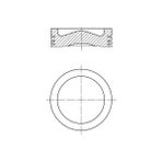 Motor Piston Segman 0.50 P207-P208-P2008-P206 T3E -Ds3-C3 Iii-Fiesta 1.4hdi 8V DV4C/EURO5 73.7mm 87-838407-02 Gnzrz
