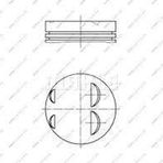 MOTOR PISTON SEGMAN MEGANE II CLIO II CLIO III MODUS SCENIC II K4J 1.4 79.50mm / STD MAHLE 0220500