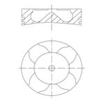 Motor Piston Segman Std Brava-doblo-astra-alfa 147-156-166 1.9dt-cdti-jtd 82.00 010pı0001610086