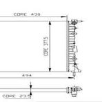 Motor Radyator Clıo Kangoo 1,2ı (2 Sıra Al+pl) / (430x378x23,5)