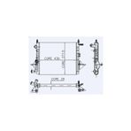 MOTOR RADYATOR TWINGO 1,1 I ( 96-97 ) ( 2 SIRA AL+PL) (430X377X28)