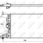 MOTOR SU RADYATORU A.T ASTRA J 10>19 A16XER - B16XER CRUZE (J300) CRUZE (J305) F16D 580×398×16 NRF-53153