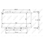 Motor Su Radyatoru Mazda 323 1994 1998 Otomatık Vıtes (330×688×16) - Nrf 53519
