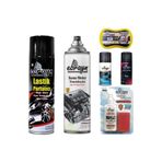 Motor Temizleyici+Lastik Parlatıcı+Klima Temizleyici+Koku+Torpido Parlatıcı+Sünger Ebrayn - 6 Parça