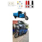 Motor Tente Market Ön Kabin Motolüx /yuki /stmax /kral Markalara Uyumlu- Siyah 3 Tekerli Motor Brandası