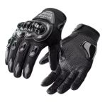 Motorcu eldiveni Kemik Korumalı Siyah Dokunmatik Özellikli Unisex Motosiklet Eldiveni MR-G1 (Large)
