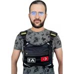 Motorcu Göğüs Çantası Reflektörlü Su Geçirmez Kan Grubu A+