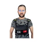 Motorcu Göğüs Çantası Reflektörlü Su Geçirmez Kan Grubu A+pozitif