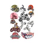 Motorcu Ve Motor Sitcker Set 15 Parça Telefon, Tablet, Defter, Laptop Sticker