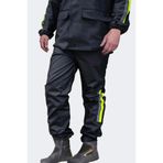 Motorcu Yağmurluk Takımı, %100 Su Geçirmez PVC, Cepli, Reflektörlü, Fermuarlı, Siyah (M) M