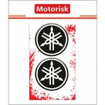 MotoRisk Yamaha 3D Kabartmalı Damla Logo Sticker 5cm