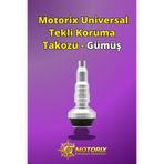 Motorix Universal Tekli Koruma Takozu - Gümüş