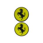 MOTORKİT MK FERRARİ DAMLA STİCKER / FERRARİ LOGO SARI (5X5 CM) 2 ADET