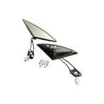 MOTORKİT MK YARASA ÜÇGEN MODİFİYE AYNA TAKIMI SİYAH 8 mm 10 mm UYUMLU - ÜNİVERSAL - CG - CUB - DRİFT - KUBA ÇİTA