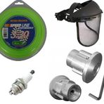 Motorlu Tırpan Aksesuar Seti- Koruyucu +buji+misina+alüminyum Misina Başlığı