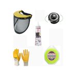Motorlu Tırpan Misinası 6 Köşe 3.50Mm Yüz Maskesi Misina Otomatik Sarma Başlığı Gres Yağı
