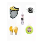 Motorlu Tırpan Misinası 6 Köşe 3.50Mm Yüz Maskesi Misina Otomatik Sarma Başlığı Gres Yağı