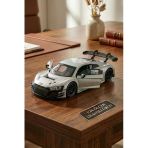Motormax 1:24 Audi R8 Lms Gt3 Diecast Model Araba Lisanslı - Gümüş Gri Metal Koleksiyonluk Oyuncak Vitrin