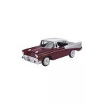 Motormax 1957 Chevy Bel Air Bordo Ve Gri 1/24 Model Araba