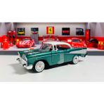 Motormax Classic 1957 Chevy Bel Air - Metal Model Araba - 1/24 - Koyu Yeşil
