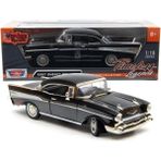 Motormax Motor Max 1:18 1957 Chevy Bel Air Siyah Klasik Model Araba - 73180
