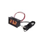 Motorobit 12V Termometre Su Geçirmez Sıcaklık Sensörü - Kırmızı