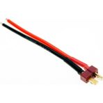 Motorobit T-Plug Erkek Lipo Pil Şarj Kablosu 10 cm - Siyah