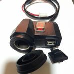 MOTORSİKLET ÇAKMAKLIK VE USB ŞARJ SETİ ANAHTARLI