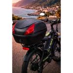 Motorsiklet Elektrikli Bisiklet Port Bagaj Kilitli Siyah Fatbike E-Bike Çanta 19Litre Tüm Aparatlar Dahil